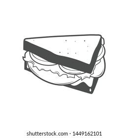 Vector icon or graphic design element with food theme