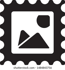 Vector icon of Graphic file. Raster graphic and photo related symbol