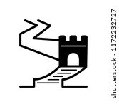Vector icon for great  wall