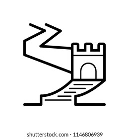 Vector icon for great wall