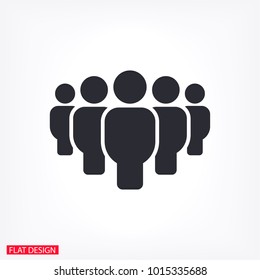 Vector Icon A Group Of People 10 EPS