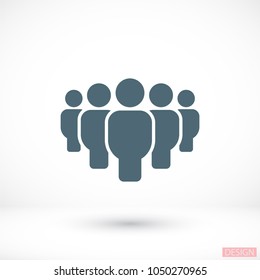 Vector icon a group of people 10 EPS