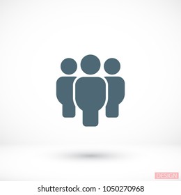 Vector icon a group of people 10 EPS