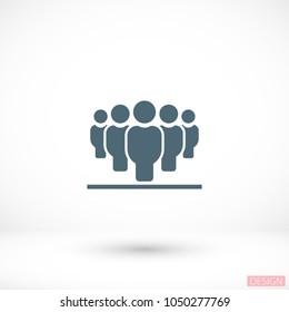 Vector icon a group of people 10 EPS