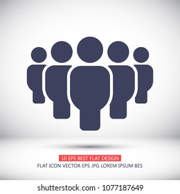 Vector icon a group of people 10 EPS