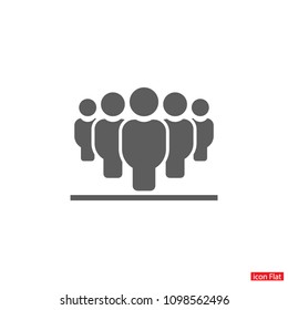 Vector icon a group of people 10 EPS