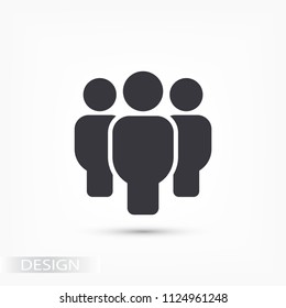 Vector icon a group of people 10 EPS