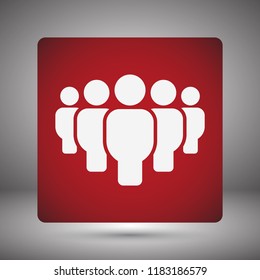 Vector icon a group of people 10 EPS