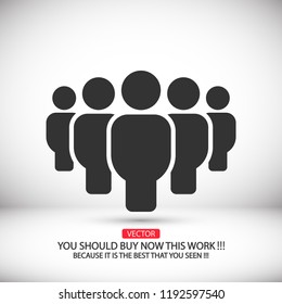 Vector icon a group of people 10 EPS