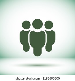 Vector icon a group of people 10 EPS