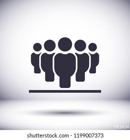 Vector icon a group of people 10 EPS