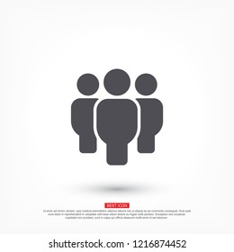 Vector icon a group of people 10 EPS