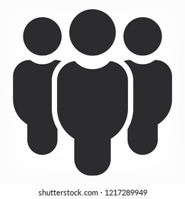 Vector icon a group of people 10 EPS