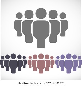 Vector icon a group of people 10 EPS