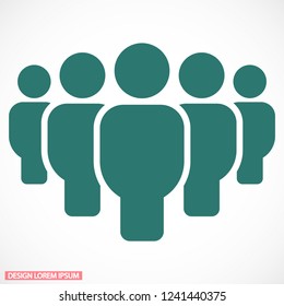 Vector icon a group of people 10 EPS