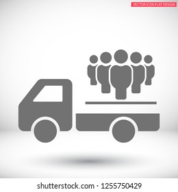 Vector icon a group of people 10 EPS
