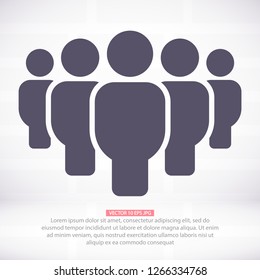 Vector icon a group of people 10 EPS