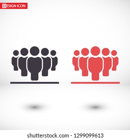 Vector icon a group of people 10 EPS
