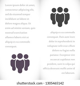 Vector icon a group of people 10 EPS