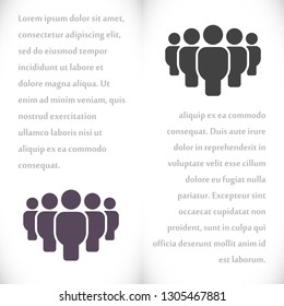 Vector icon a group of people 10 EPS