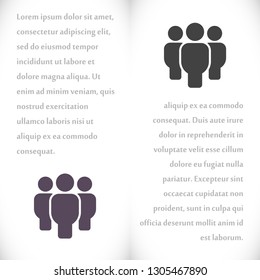 Vector icon a group of people 10 EPS