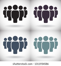 Vector icon a group of people 10 EPS