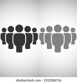 Vector icon a group of people 10 EPS