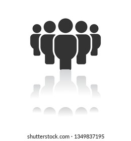 Vector icon a group of people 10 EPS