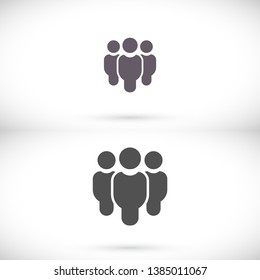 Vector icon a group of people 10 EPS . Lorem Ipsum Illustration design