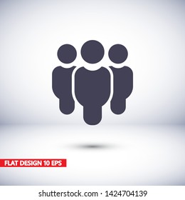 Vector icon a group of people 10 EPS . Lorem Ipsum Illustration design