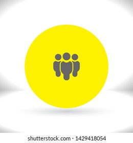 Vector icon a group of people 10 EPS . Lorem Ipsum Illustration design