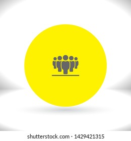 Vector icon a group of people 10 EPS . Lorem Ipsum Illustration design