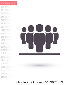 Vector icon a group of people 10 EPS . Lorem Ipsum Illustration design