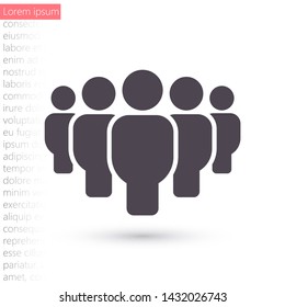 Vector icon a group of people 10 EPS . Lorem Ipsum Illustration design