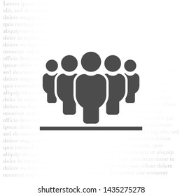 Vector icon a group of people 10 EPS . Lorem Ipsum Illustration design