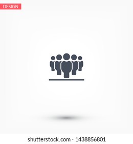 Vector icon a group of people 10 EPS . Lorem Ipsum Illustration design