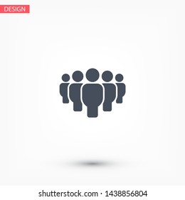 Vector icon a group of people 10 EPS . Lorem Ipsum Illustration design