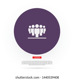 Vector icon a group of people 10 EPS . Lorem Ipsum Illustration design
