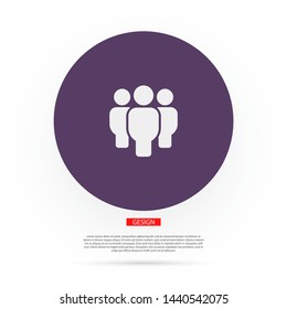 Vector icon a group of people 10 EPS . Lorem Ipsum Illustration design