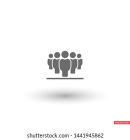 Vector icon a group of people 10 EPS . Lorem Ipsum Illustration design