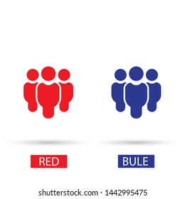Vector icon a group of people 10 EPS . Lorem Ipsum Illustration design