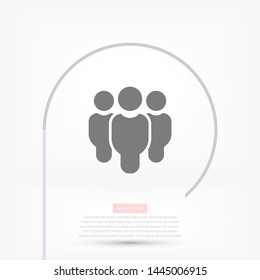 Vector icon a group of people 10 EPS . Lorem Ipsum Illustration design