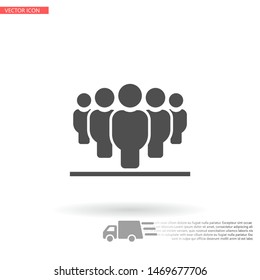 Vector icon a group of people 10 EPS . Lorem Ipsum Illustration design