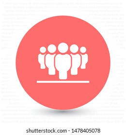 Vector icon a group of people 10 EPS . Lorem Ipsum Illustration design