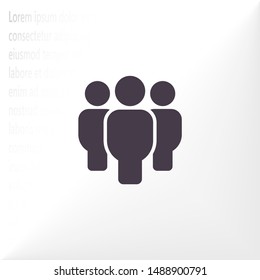 Vector icon a group of people 10 EPS . Lorem Ipsum Illustration design