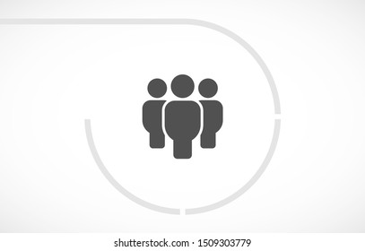 Vector icon a group of people 10 EPS . Lorem Ipsum Illustration design