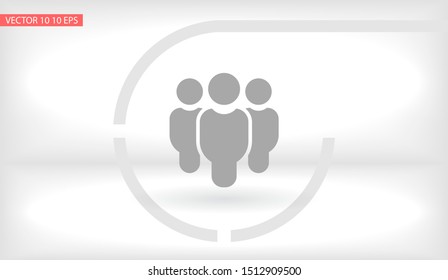 Vector icon a group of people 10 EPS . Lorem Ipsum Illustration design