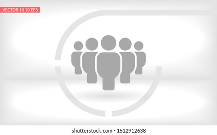 Vector icon a group of people 10 EPS . Lorem Ipsum Illustration design
