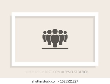 Vector icon a group of people 10 EPS . Lorem Ipsum Illustration design
