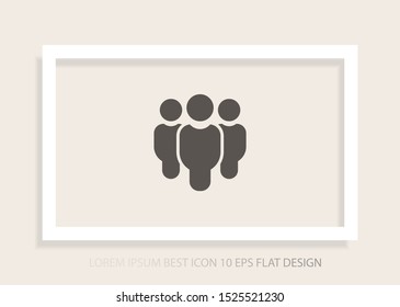 Vector icon a group of people 10 EPS . Lorem Ipsum Illustration design